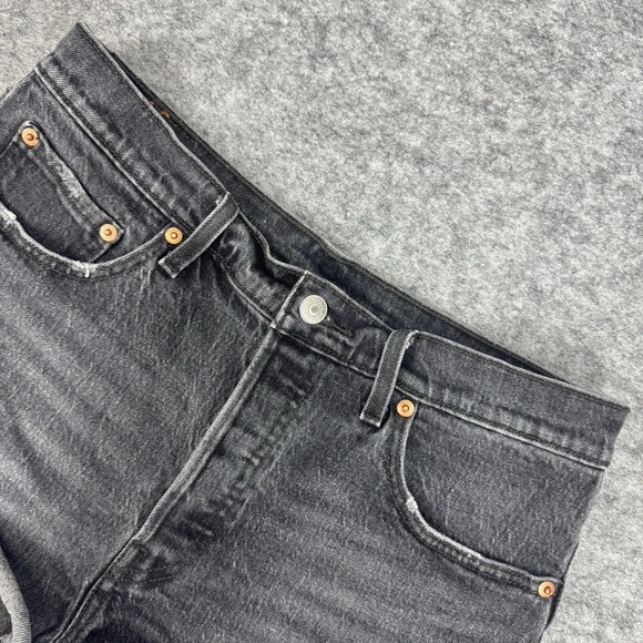 Levi's Pants - Levis 501 Jean Shorts Womens 29 Black Denim Cut Off High Rise Frayed